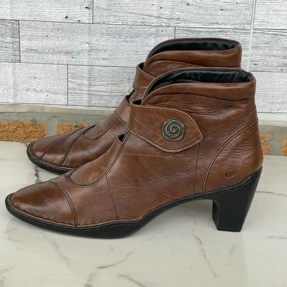 Josef Seibel Leather Tina Heel Ankle Boots size 40/8.5 - Picture 3 of 15